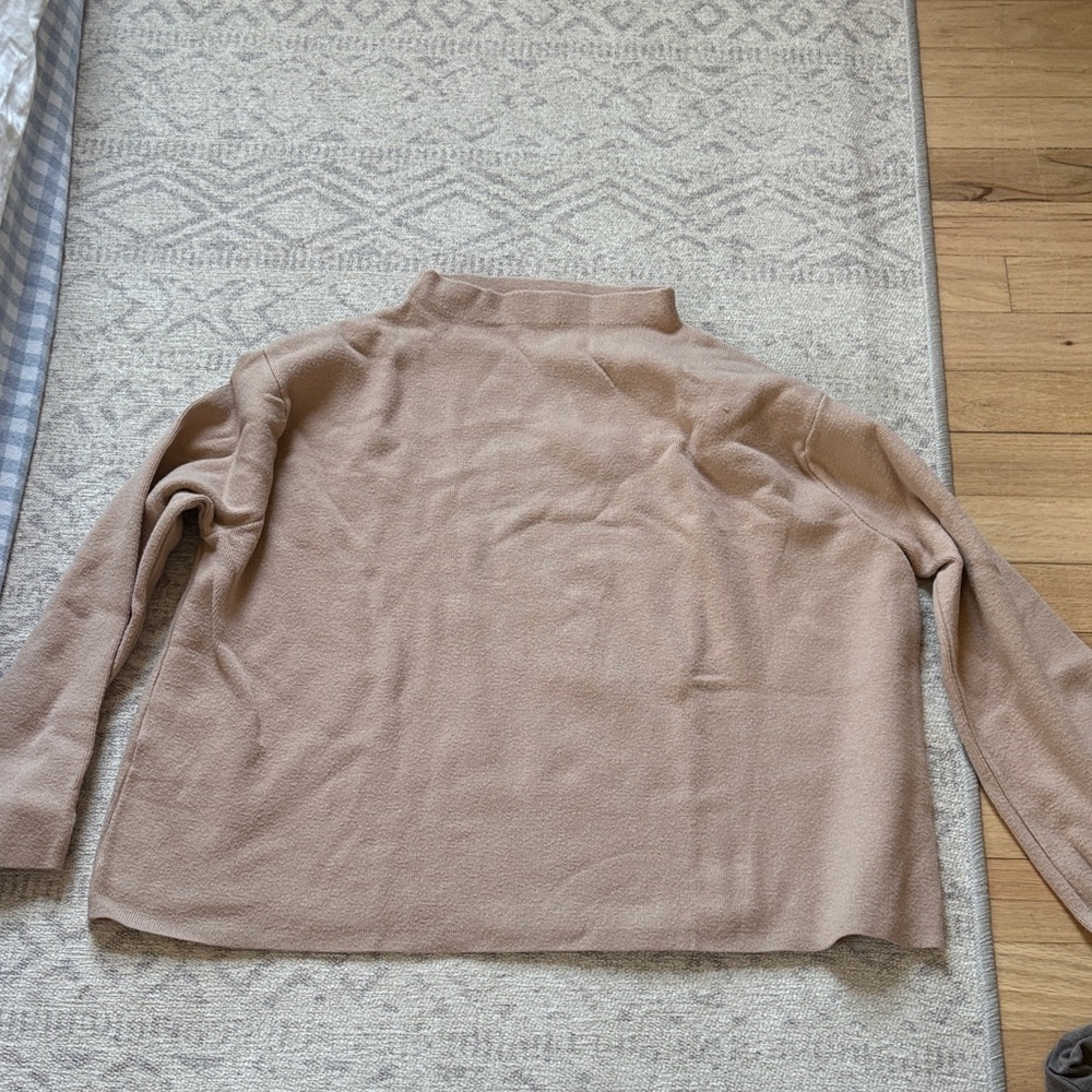 Mango Tan Cowl Neck Sweater